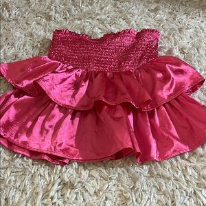 Pink Ruffled Kids Skirt